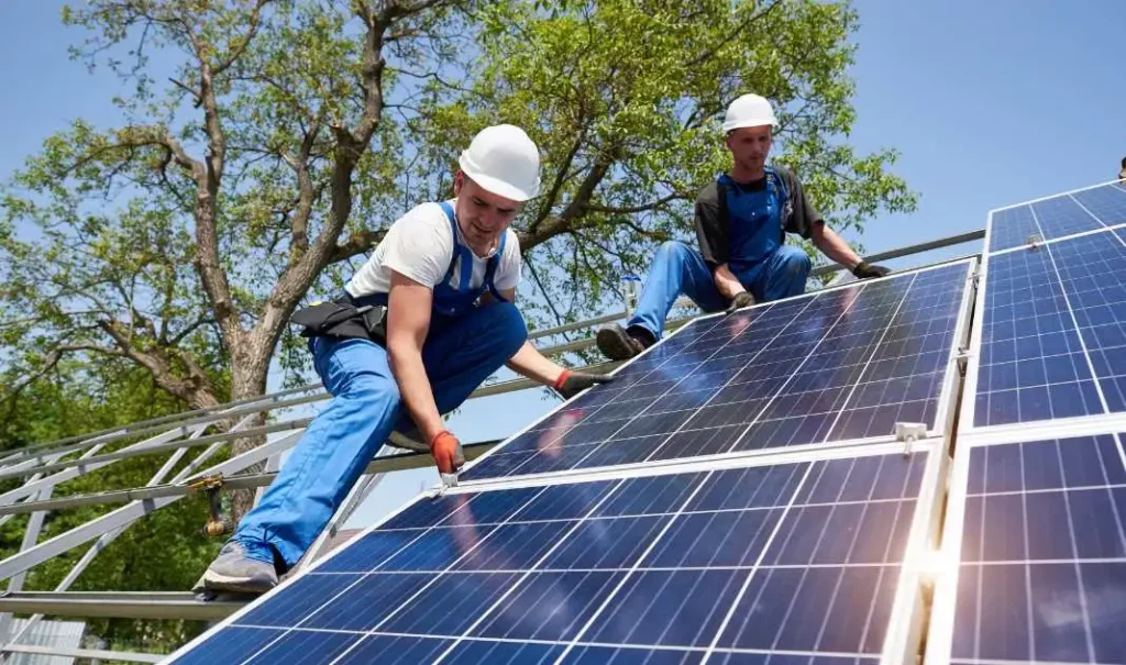 Solar energy - solar panel installation